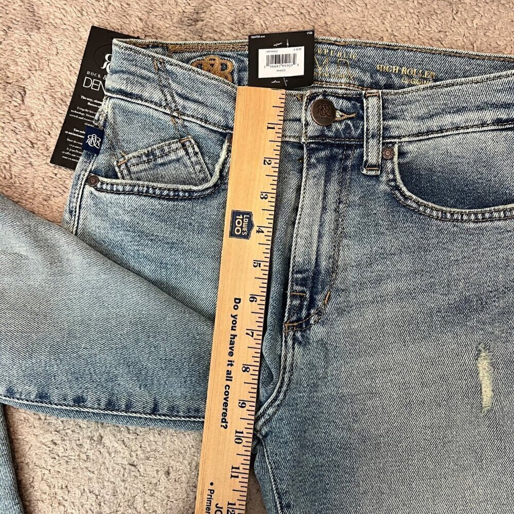 Rock & Republic Women's High Roller High Rise Skinny Jean Size 4 Blue Stretch - Picture 11 of 13